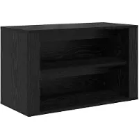 vidaXL Rack à chaussures Chêne noir 75 x 35 x 45 cm Bois d'ingénierie