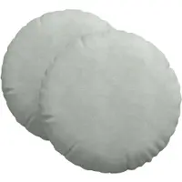 vidaXL Coussins de siège 2 pcs Gris clair Ø 40 x 13 cm Velours