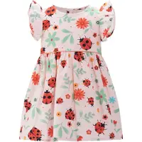 Happy girls Robe mélange de couleurs / rose