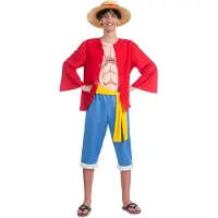 MOM Luffy Men Costume Rouge M Enfants