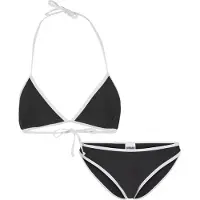 Urban Classics Retro Triangle Bikini Top Noir M Femme