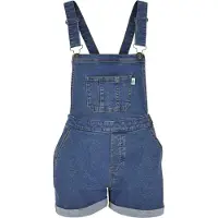 Urban Classics Organic Dungaree Sleeveless Overall Bleu L Femme