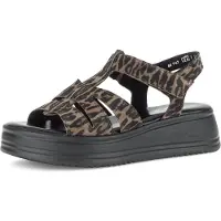 Gabor 2.742.62_8, sandales à talons hauts marron / imprimé léopard pour femme, taille 37
