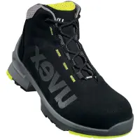 Uvex bottes 1 S2 noir, jaune largeur 11 Gr. 49