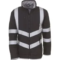 Yoko Veste haute visibilit? "Kensington" Noir - Yoko YHVW706 - Taille 3XL