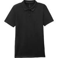 Gildan Polo Femme Softstyle Double Piqu? Black - Gildan GI64800L - Taille S