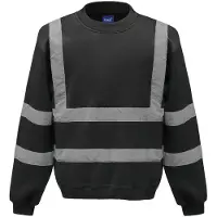 Yoko Sweat-shirt haute visibilit? col rond Navy - Yoko YHVJ510 - Taille 2XL