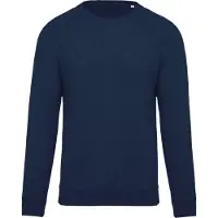 Kariban Pack 5 Sweat-shirt BIO col rond manches raglan homme Ocean Blue Heather - Kariban K480 - Taille 2XL