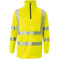 Kuebler Reflectiq Zip-Sweatshirt Psa 2 Warngelb M (M)