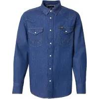 Wrangler Western Long Sleeve Shirt Bleu XL Homme
