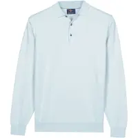 Baileys Regular Fit Polo en maille bleu, Unicolore