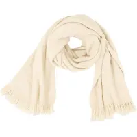 CASH-MERE.CH Écharpe blanc naturel