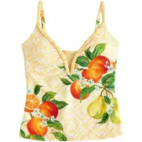 Ted Baker Haut de tankini jaune pastel / vert / orange / blanc