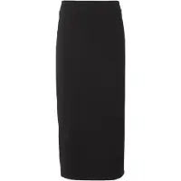 EA7 pour femme. 7W000963_AF12484 Jupe longue en maille élastique noire (S), Coton, Classique