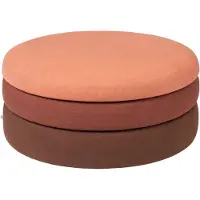 Broste Copenhagen Pouf de bassin rouille - Ø68XH30CM