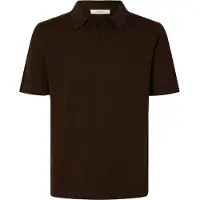 Selected T-Shirt 'SLHMattis' brun foncé