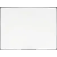 BNTOFFICE Tableau blanc émaillé Maya avec cadre en aluminium (120 x 90 cm)