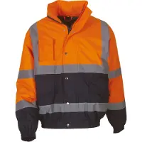 Yoko Blouson bicolore haute visibilit? Hi Vis Orange/Navy - Yoko YHVP218 - Taille 3XL