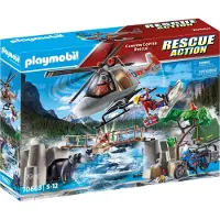 Playmobil rescue action 70663 unites de secouristes avec helicoptere