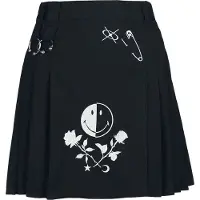 Hell Bunny Jupe courte Gothic de - Jayden Skirt - XS - 4XL - pour Femme - noir - Taille M