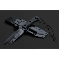 Trc knives Couteau Apocalypse V4E Apo Finish, Black G10