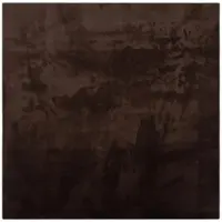 vidaXL Tapis carré HUARTE Marron 160 x 160 cm
