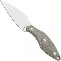 Mercury Hawky 9AWK-GCF-C Stonewashed M390, Green Canvas Micarta, couteau fixe