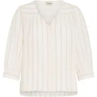Fransa Chemisier 'Fradi Sh 1' beige clair / beige foncé
