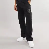 Avant Garde Joggers noirs à ourlet ouvert avec emblème Homme