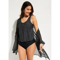 Bonprix Maillot 1 pièce avec haut forme ballon