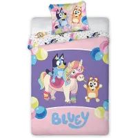BrandMac Linge de lit Bluey Magical Party 100 x 135 cm