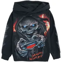 Spiral Sweat-Shirt à capuche de - Enfants - Respawn - 116/122 - 128/134 - pour Enfants - noir - Taille 6-7 Ans