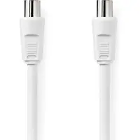 Nedis Câble coaxial 90 dB CEI (Coaxial) Mâle - CEI (Coaxial) Femelle 5,0 m Blanc