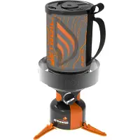 Jetboil Flash 1.0l + Windscreen Topo Camping Stove Orange