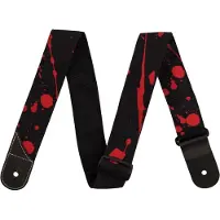 Jackson Splatter Strap Black and Red 2"