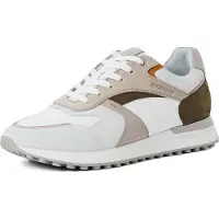 Marco Tozzi Baskets basses noisette / gris clair / olive / blanc