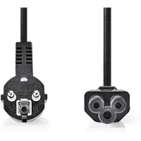 Nedis Câble d'alimentation Type F (CEE 7/7) Mâle IEC-320-C5 Anglé Droit -