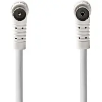Nedis Câble coaxial IEC (coaxial) mâle IEC (coaxial) femelle Nickelé 120 dB 75 Ohms 4 fois (120 dB)