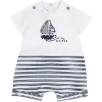 Chicco Barboteuse / body bleu marine / blanc