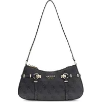 GUESS Femmes, Sac à main, Leona Logo Shoulder Bag, Gris
