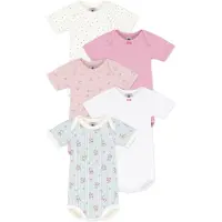 Petit Bateau Bodies 5 BODIES US MC filles - Multicolore - 3 mois