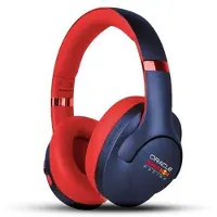 Red Bull Racing Écouteurs Oracle , sans fil, arceau pliable, Bluetooth, diamètre 40mm, portée : 10m, couleur : bleu et rouge