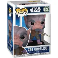Funko POP! Star Wars : The Mandalorian et Grogu POP ! Figurine à tête branlante en vinyle Zeb Orrelios 9 cm