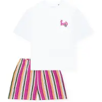 Schiesser Pyjama ' Teens Nightwear ' rose / blanc