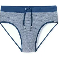 Schiesser Maillot de bain ' Ocean Swim ' bleu / blanc
