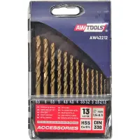 AWTOOLS WIERTŁO METAL KOBALT KPL.13szt/1,5-6,5mm