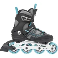 K2 ALEXIS 80 ALU patins à roulettes inline dames gris - cyan Taille EU : 36.5