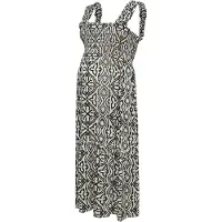 Vero moda Maternity Robe 'VMMMenny' noir / blanc