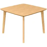 En.casa Table d'appoint « Haad » Table de salon 45 x 50 x 50 cm carrée Bambou naturel