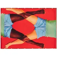 Seletti Tapis rectangulaire à ciseaux